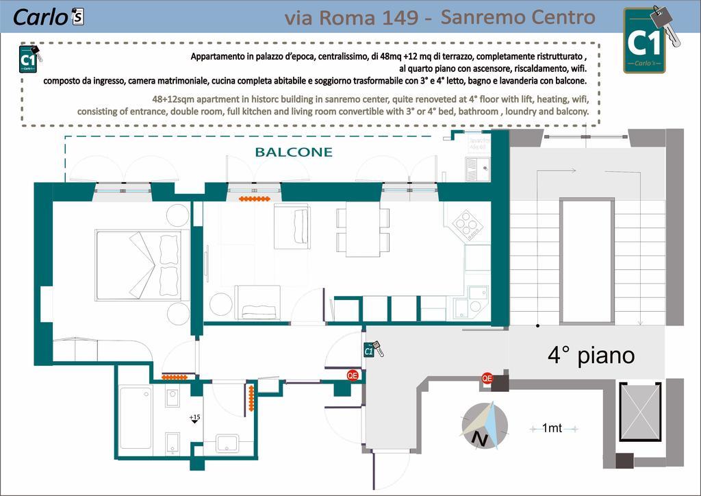 Carlo'S Bcc1 - Sanremo Center Suite - Da Carlo - Εξωτερικό φωτογραφία